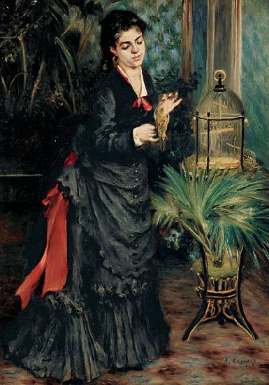 Pierre Auguste Renoir Woman with a Parrot oil painting image